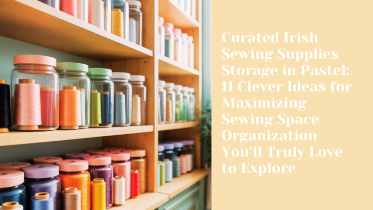 Curated Irish Sewing Supplies Storage in Pastel: 11 Clever Ideas for Maximizing Sewing Space Organization You’ll Truly Love to Explore4